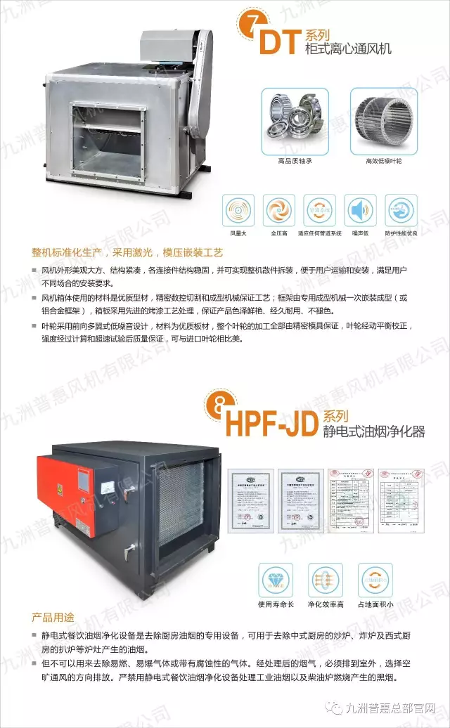 九洲普惠廚房抽油煙風(fēng)機(jī)系列產(chǎn)品4